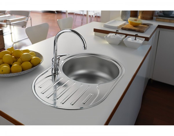 Мойка кухонная врезная "Franke POLAR PXN 611-71", овальное, крыло, 710х450